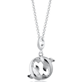 Sterling Silver Koi Fish Charm Necklace, 2 of 7