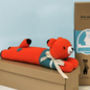 Personalised Hand Knitted Fox Bed Teddy, thumbnail 2 of 8