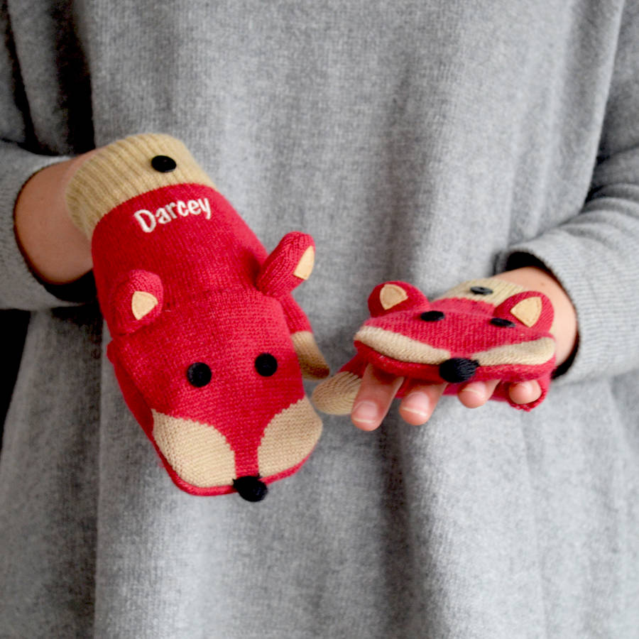 Personalised Fox Gloves By Solesmith