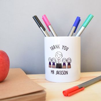 Personalised Teacher Thank You Pen Pot, 3 of 5