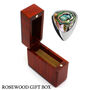 Titanium And Green Abalone Guitar Pick + Gift Box, thumbnail 3 of 8