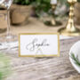 White And Gold Place Cards, thumbnail 1 of 4