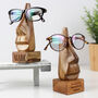 Acacia Personalised Name Only Wooden Nose Shaped Glass…, thumbnail 7 of 9