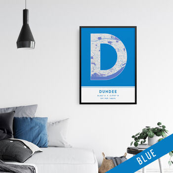 Dundee City Map Wall Art Print, 3 of 9