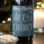 Personalised Festive 'Merry Christmas' Bottle Of Wine, thumbnail 2 of 2