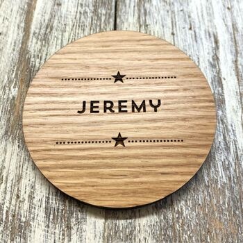 Solid Oak Place Setting Coasters Sets Of 20+, 3 of 7