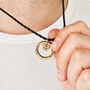 Personalised Men's Coordinate Necklace, Wooden Location, thumbnail 3 of 5