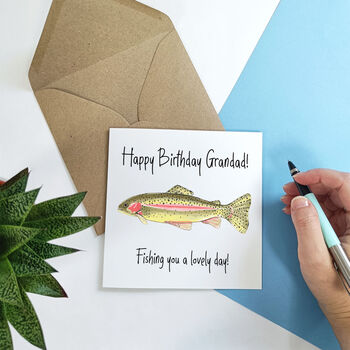 Personalised Fishing Birthday Card, 3 of 6