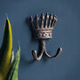 Cast Iron King's Crown Hook, thumbnail 2 of 3
