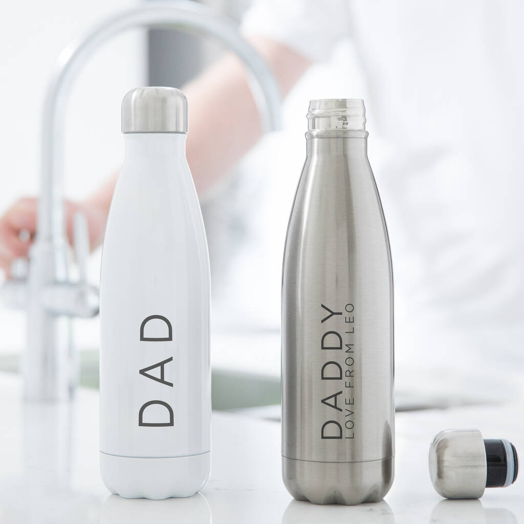 Daddy Personalised Father's Day Water Bottle By Slice Of Pie Designs ...