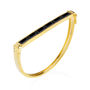Gold Vermeil Geometric Bangle With Gemstones, thumbnail 4 of 6