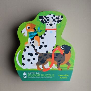 36pc Floor Jigsaw Puzzle Playful Pups, 5 of 6