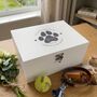 Personalised White Wooden Pet Name Memorial Memory Box Three Sizes 22cm | 27cm | 30cm, thumbnail 1 of 11