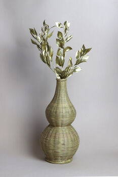 Curve Rattan Woven Vase, 2 of 2