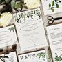 Greenery Botanical Wedding Stationery Recycled, thumbnail 3 of 9