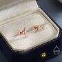 Sterling Silver Tiny Sword Fish Stud Earrings, thumbnail 4 of 12