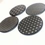 Japanese Patterns Coaster Four Pack In Slate, thumbnail 6 of 6
