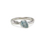 Teardrop Blue Topaz Silver Ring, thumbnail 6 of 8