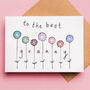 Lollipop Flowers Best Mum, Mummy, Granny Or Nanny Card, thumbnail 1 of 4