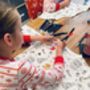 Colour Me In Kids Christmas Pyjamas With Pens, thumbnail 1 of 10