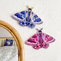 Colourful Wooden Moth Decorations, thumbnail 4 of 9