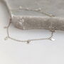 Sterling Silver Mini Charm Anklet, thumbnail 4 of 9