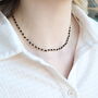 Handmade Black Gold Crystal Beaded Indian Mangalsutra Necklace, thumbnail 3 of 7