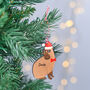 Personalised Christmas Capybara Tree Decoration, thumbnail 3 of 7