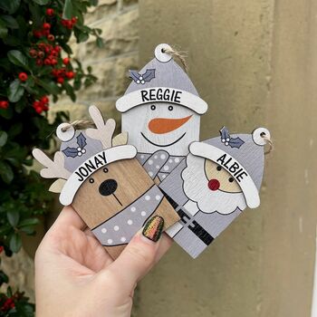 Personalised Character Wooden Decoration, 3 of 4