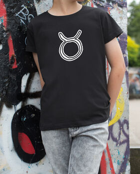 Kids Zodiac Symbol Design T Shirt, 4 of 12