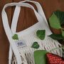 French Cotton Net Shopping Bag – Natural, thumbnail 3 of 5
