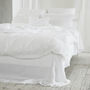 Stone Washed Bed Linen Flat Sheet, thumbnail 4 of 12