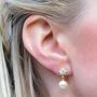 Rhinestone Flower Earrings, thumbnail 6 of 8