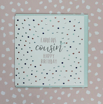 Cousin Birthday Card By Molly Mae | notonthehighstreet.com