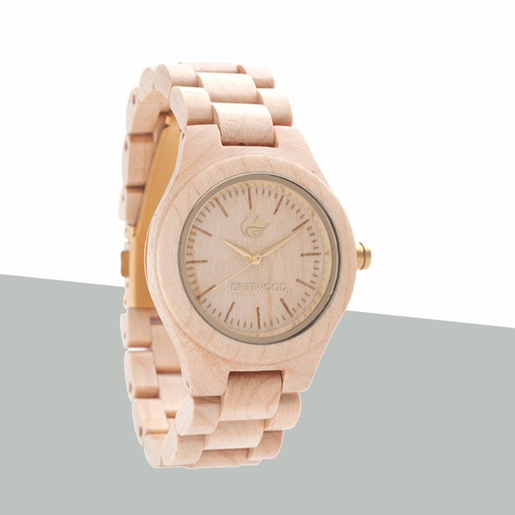 Maple Gold Edition Wood Watch – Driftwood Watches, 1 of 2