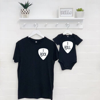 Rock And Roll Father And Baby Set By Lovetree Design
