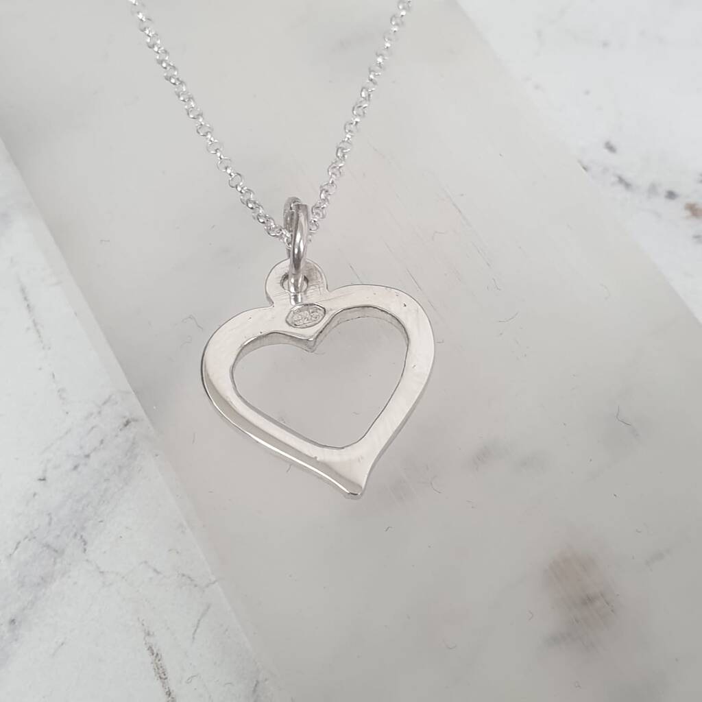 The Silver Heart Necklace By David-Louis Design | notonthehighstreet.com