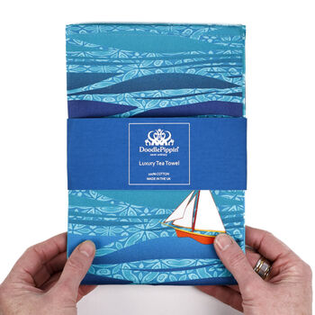Caribbean Sailing | 100% Cotton Tea Towel | Made In England, 2 of 12