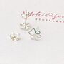 Personalised If Love Alone Paw Print Earrings, thumbnail 2 of 2