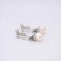 Filigree And Pearl Clip On Earrings, thumbnail 2 of 4