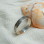 Men's Personalised Silver Textured Ring, thumbnail 5 of 11