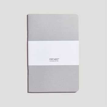 100% Recycled Paper Notebook / Grey, 2 of 6