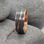 Copper Wave Ring With Westmorland Green Slate, thumbnail 5 of 6
