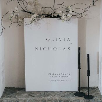 Olivia Wedding Welcome Sign, 2 of 3