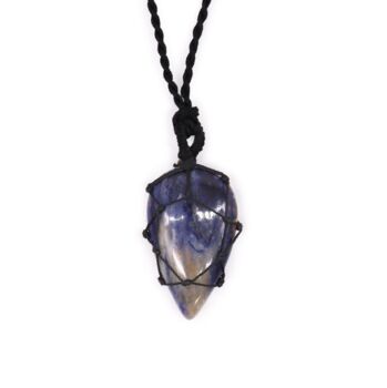 Healing Crystal Necklace Sodalite For Focus, 2 of 4