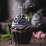 Wooden Birthday Cupcake Topper With Name Or Age, thumbnail 8 of 8