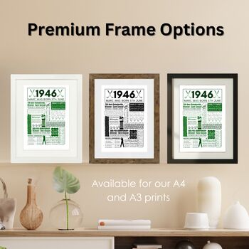 1946 Personalised 80th Birthday Golf Print, 5 of 10
