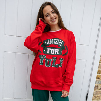 I'll Be There For Yule Women's Christmas Jumper, 7 of 9
