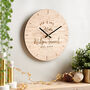 Personalised Couples Anniversary Clock, thumbnail 1 of 4