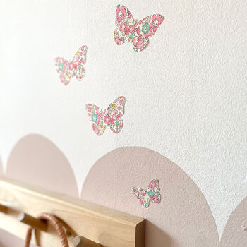 Liberty Fabric Butterfly Wall Stickers, 8 of 9